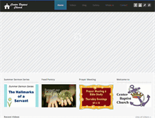 Tablet Screenshot of centerbaptistchurch.com
