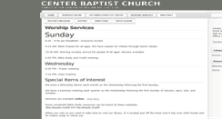 Desktop Screenshot of centerbaptistchurch.org