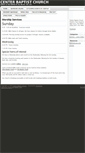 Mobile Screenshot of centerbaptistchurch.org