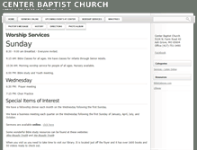 Tablet Screenshot of centerbaptistchurch.org